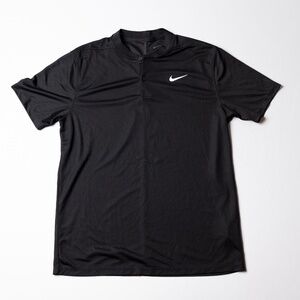 Nike Golf Polo Shirt Men’s Medium Black Blade Collar Victory Performance